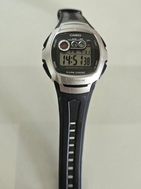 Casio Illuminator Watch Men 2963 W-210 Digital Alarm Chronograph